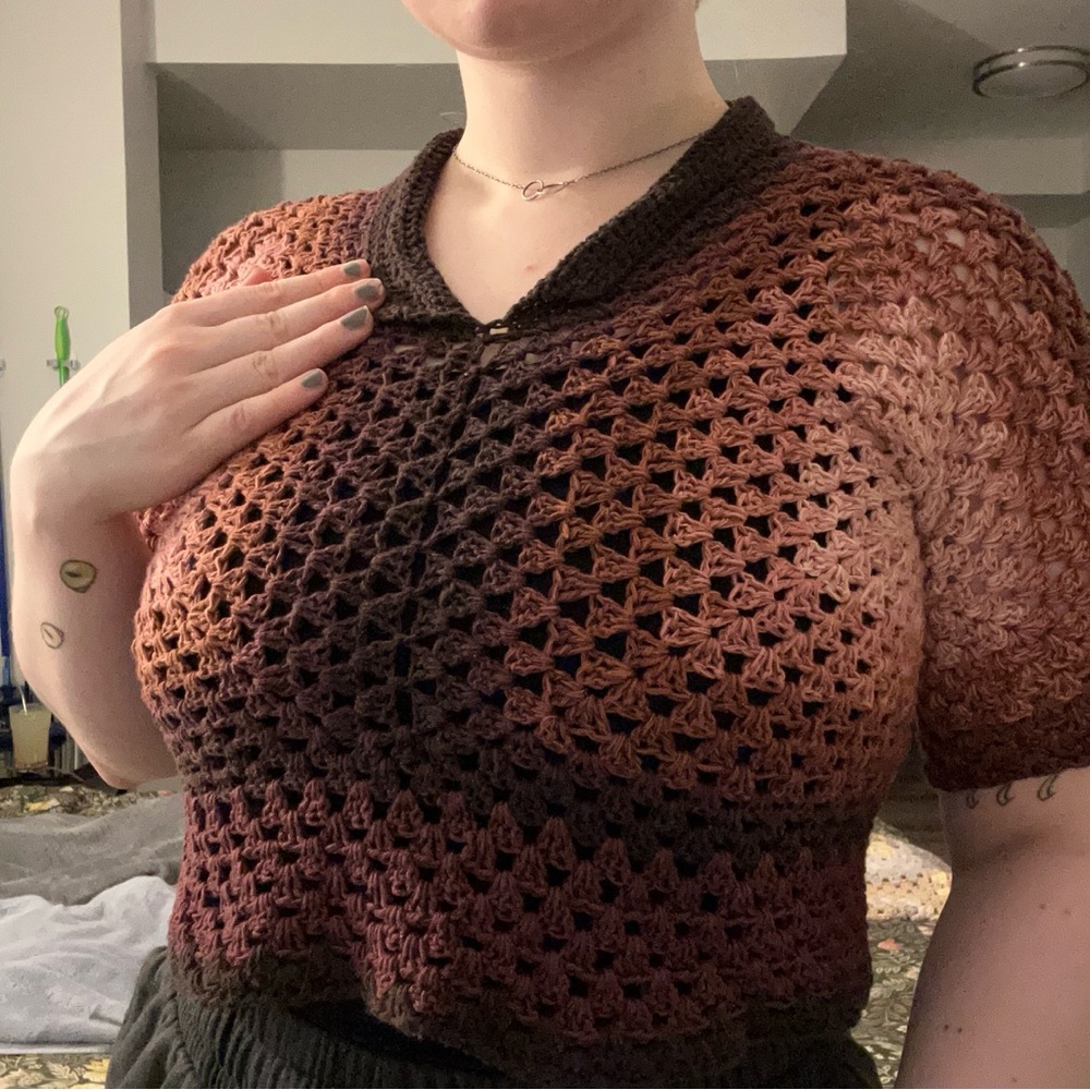 🌸2/$40🌸 Handmade Crochet Pullover Top